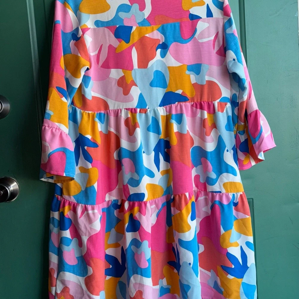Michelle McDowell small Multicolor Abstract Dress new - Picture 8 of 9
